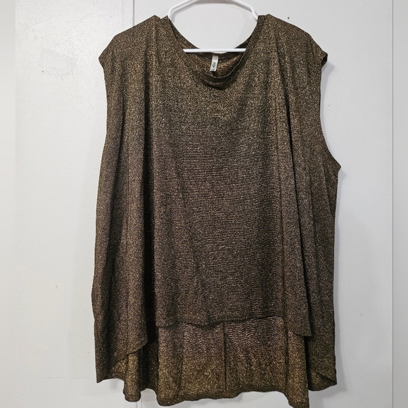 Pop Top Metallic Gold Oversized Top/swimsuit Cover! - Picture 1 of 4